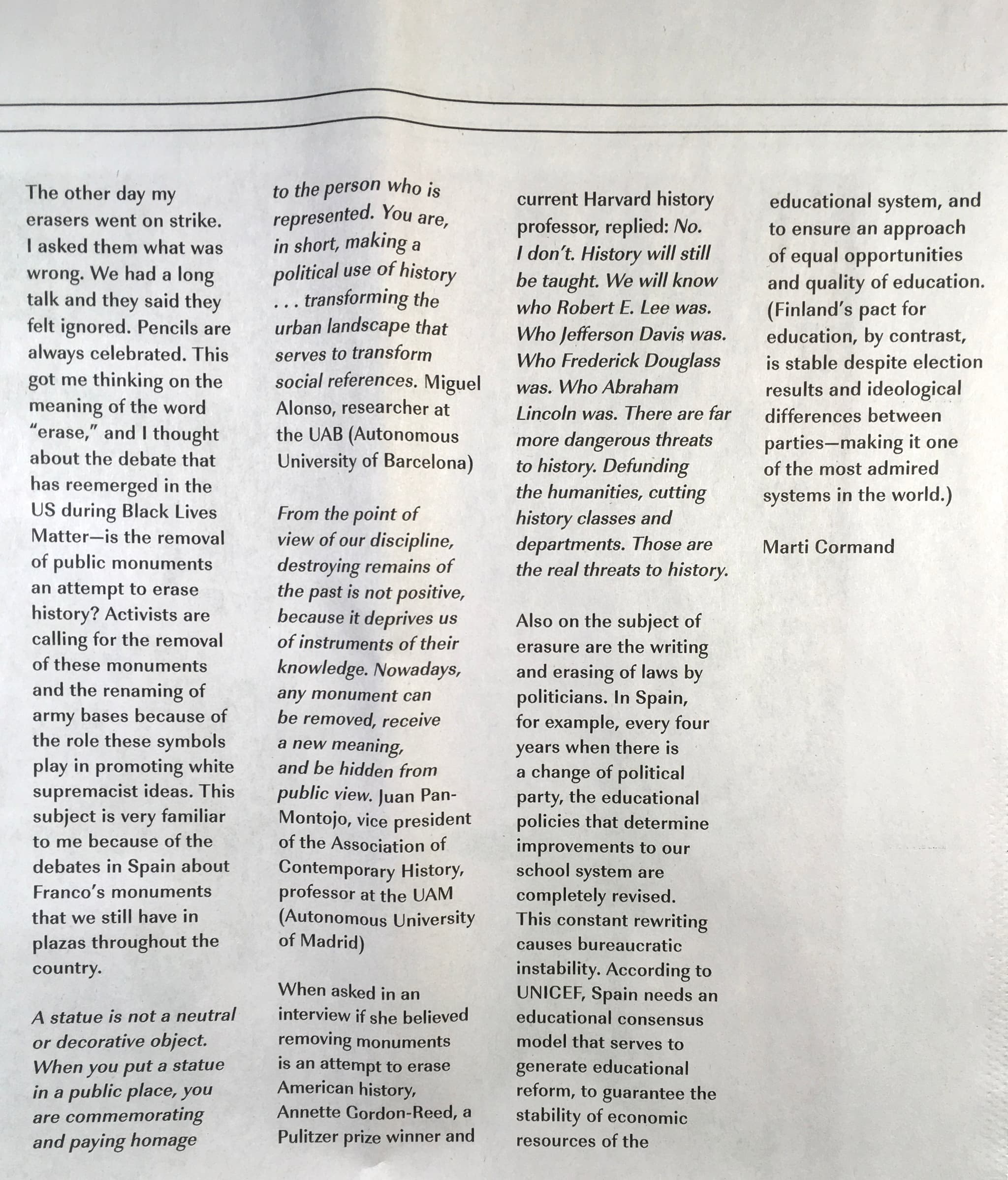 Twenty Twenty newspaper, The Aldrich Museum, 2020