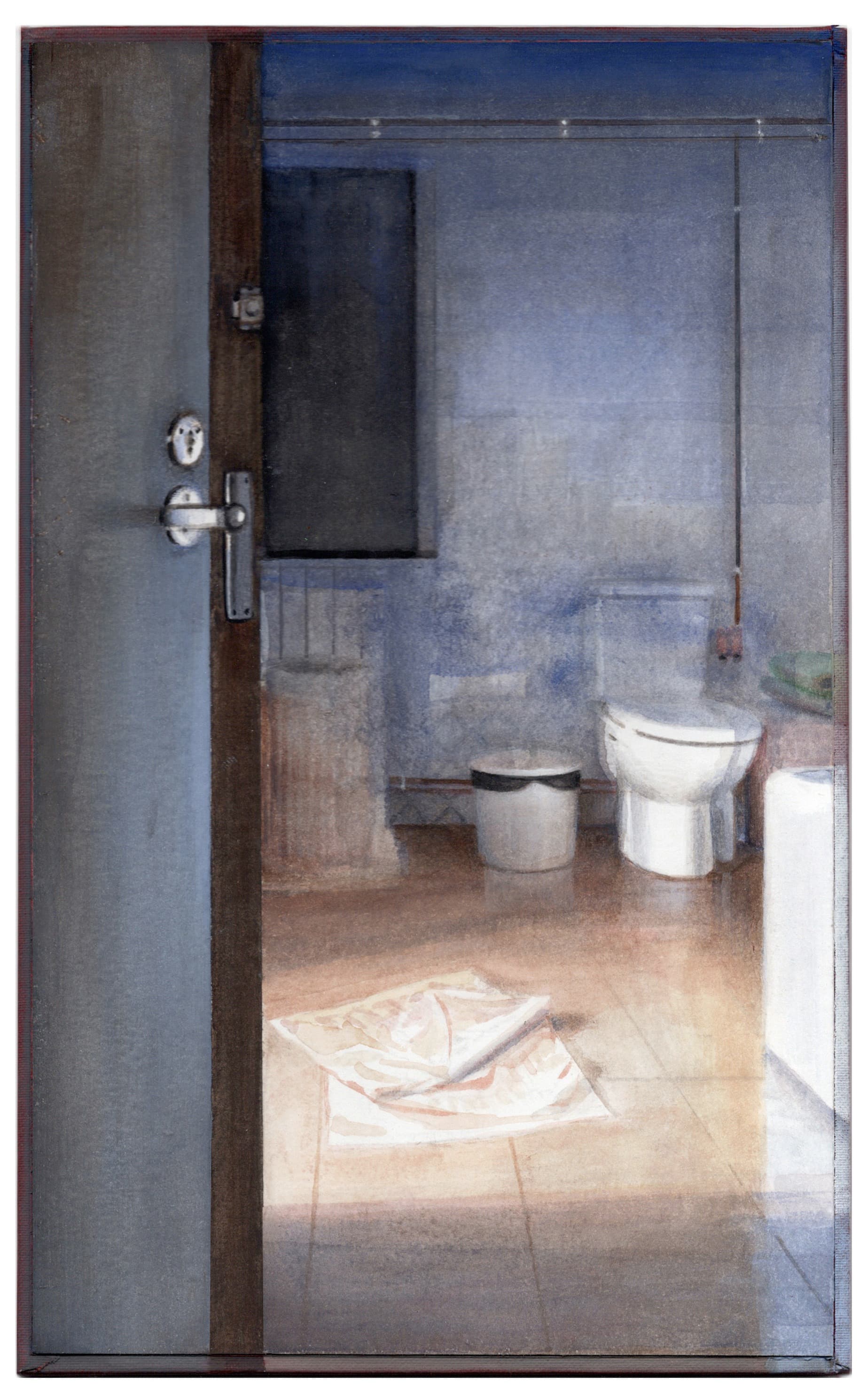 Open door to bathroom